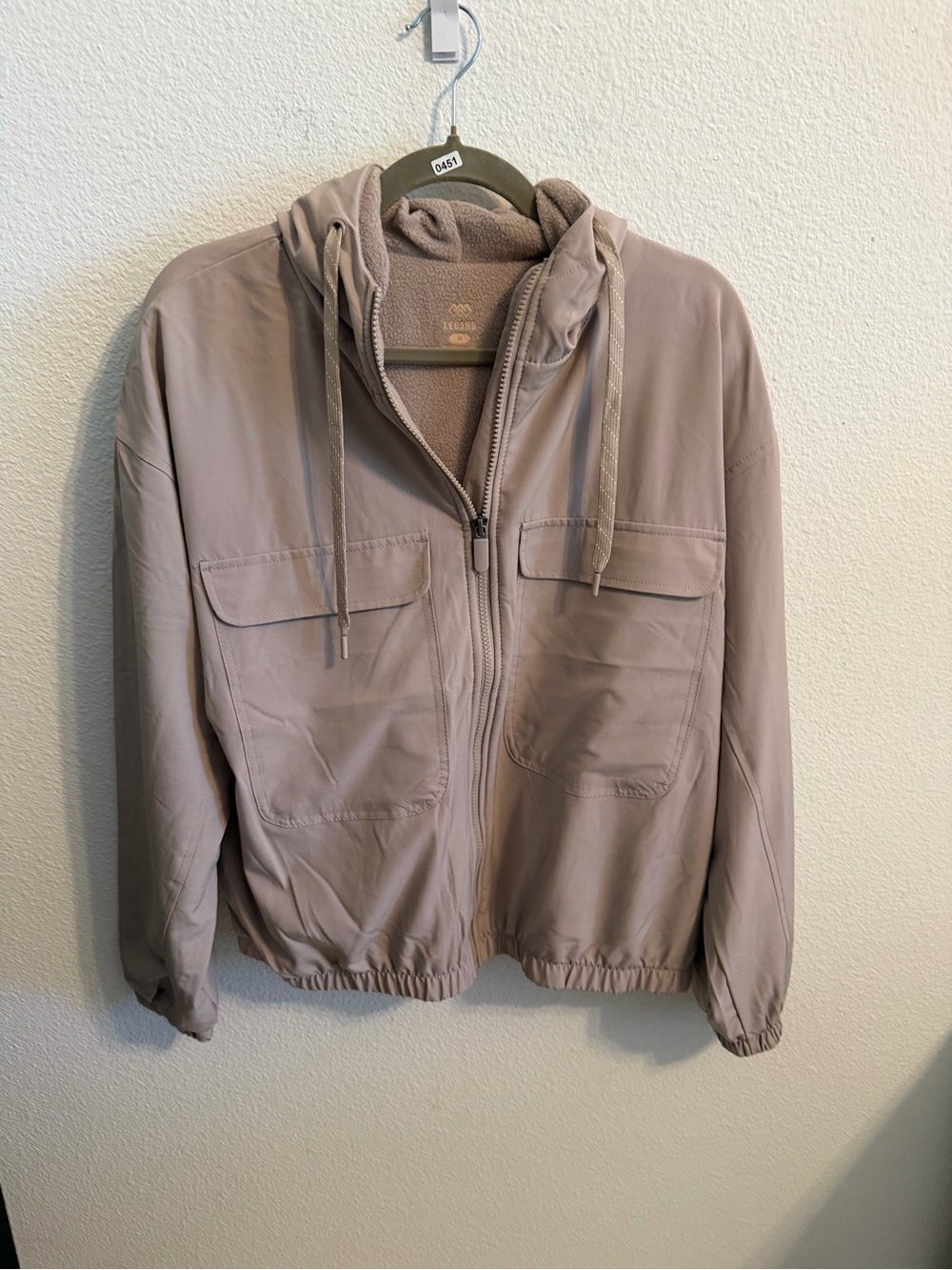 Lightweight Hooded Shirt Jacket in Taupe
